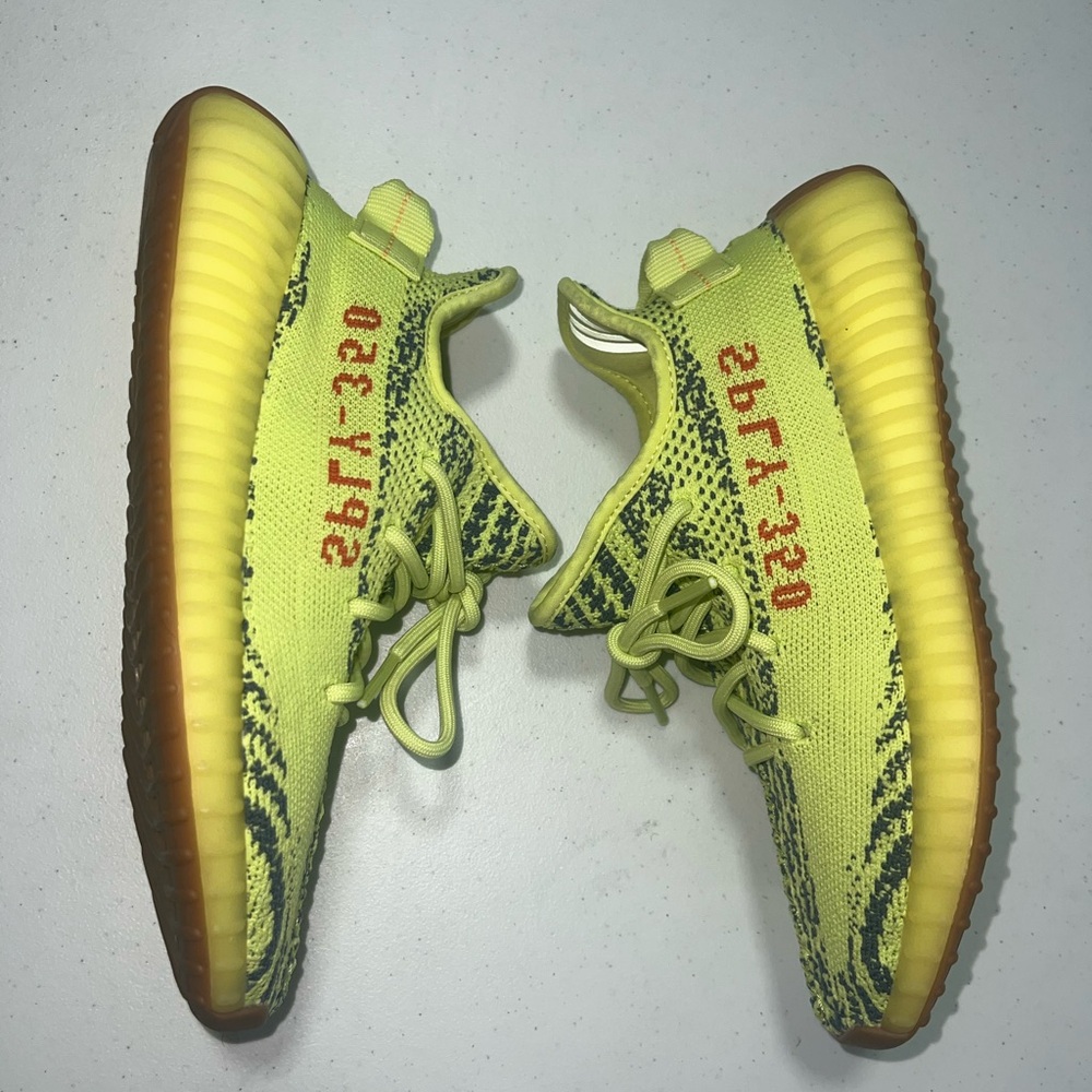 adidas Kids Neon Yellow Sneakers